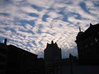 Photo of clouds and skyline